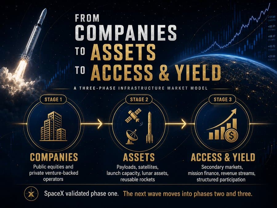 From companies to assets to access and yield — a three-phase infrastructure market model