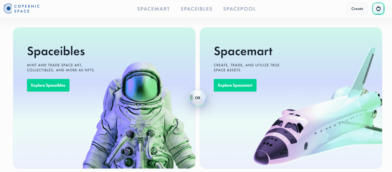 Welcome to Spaceibles! The first digital market for space art, collectibles, and more.